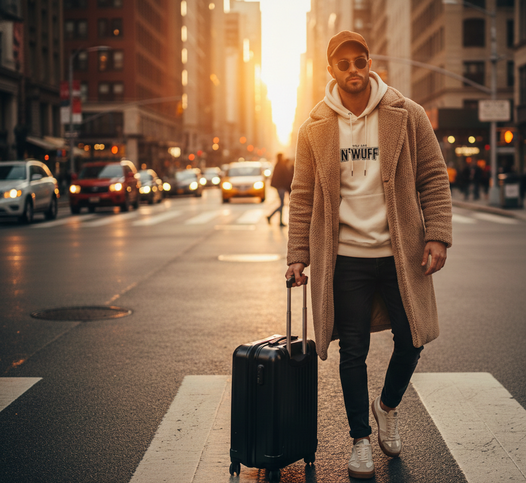 Urban Nomad Hoodie – Sandshell Edition : Because wherever you go, You Are N'wuff.